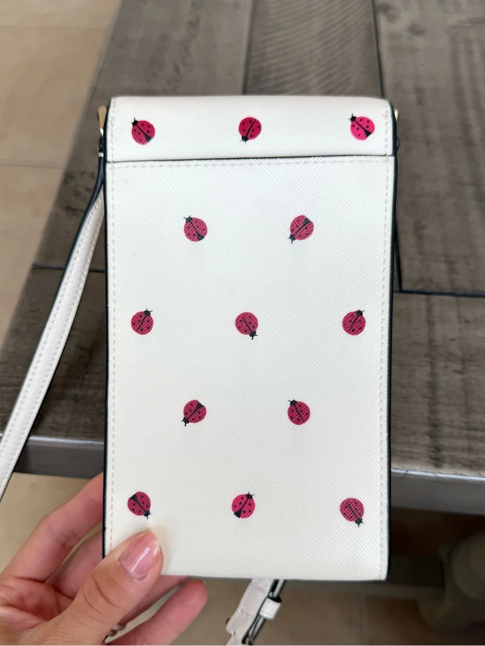 Kate Spade Staci Dottie the Ladybug North South Phone Crossbody Bag
